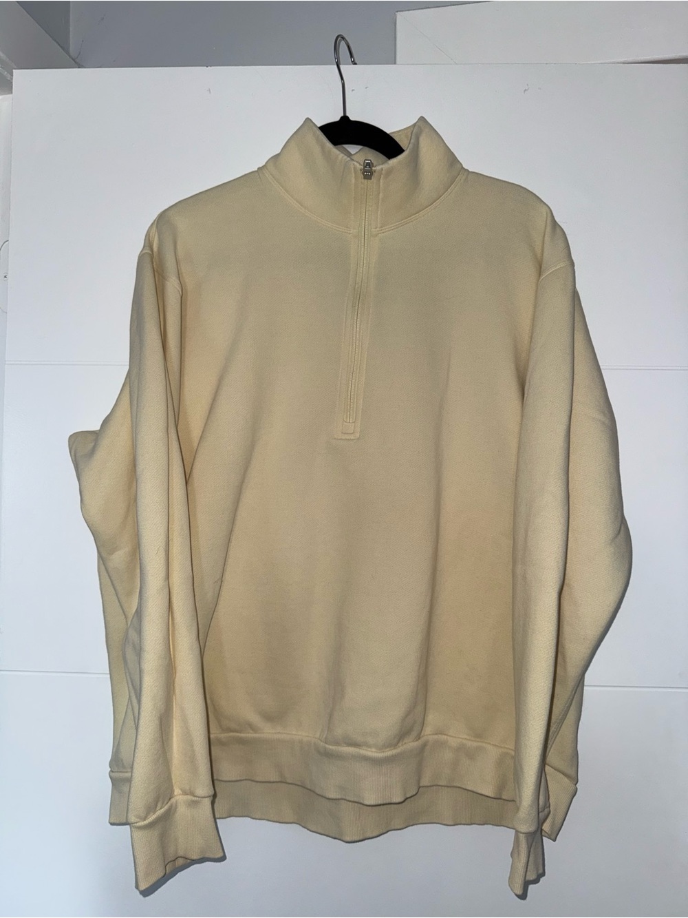 Lululemon Mens Steady State quarter zip- Butter Yellow